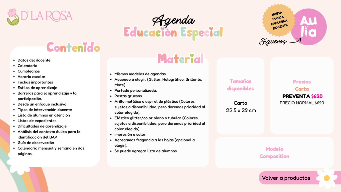 Agenda Educación Especial
