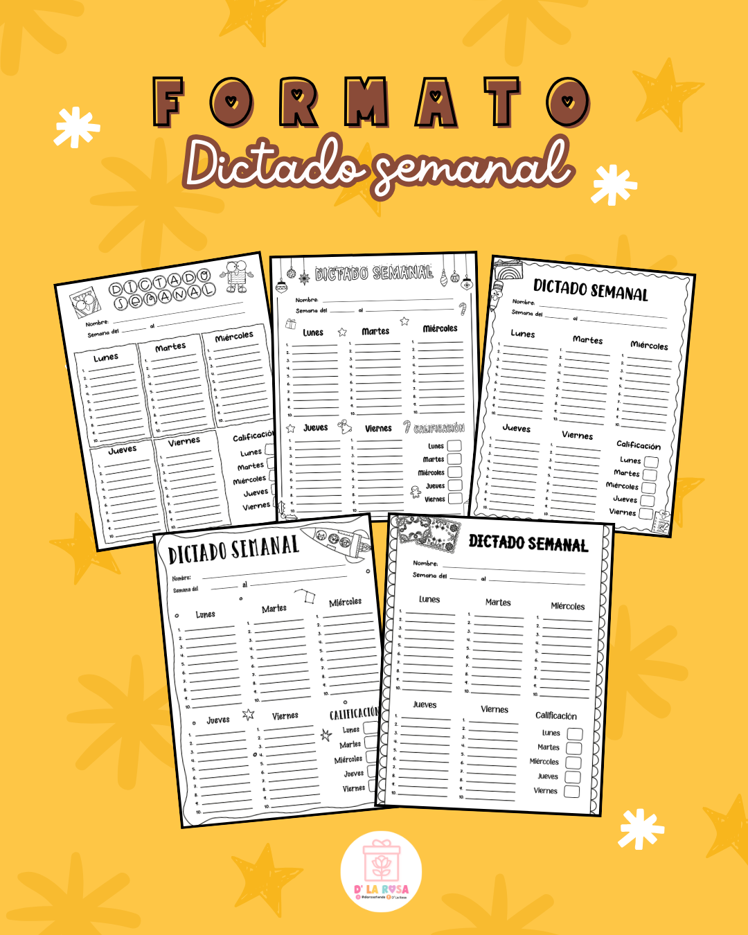 Formato dictado semanal