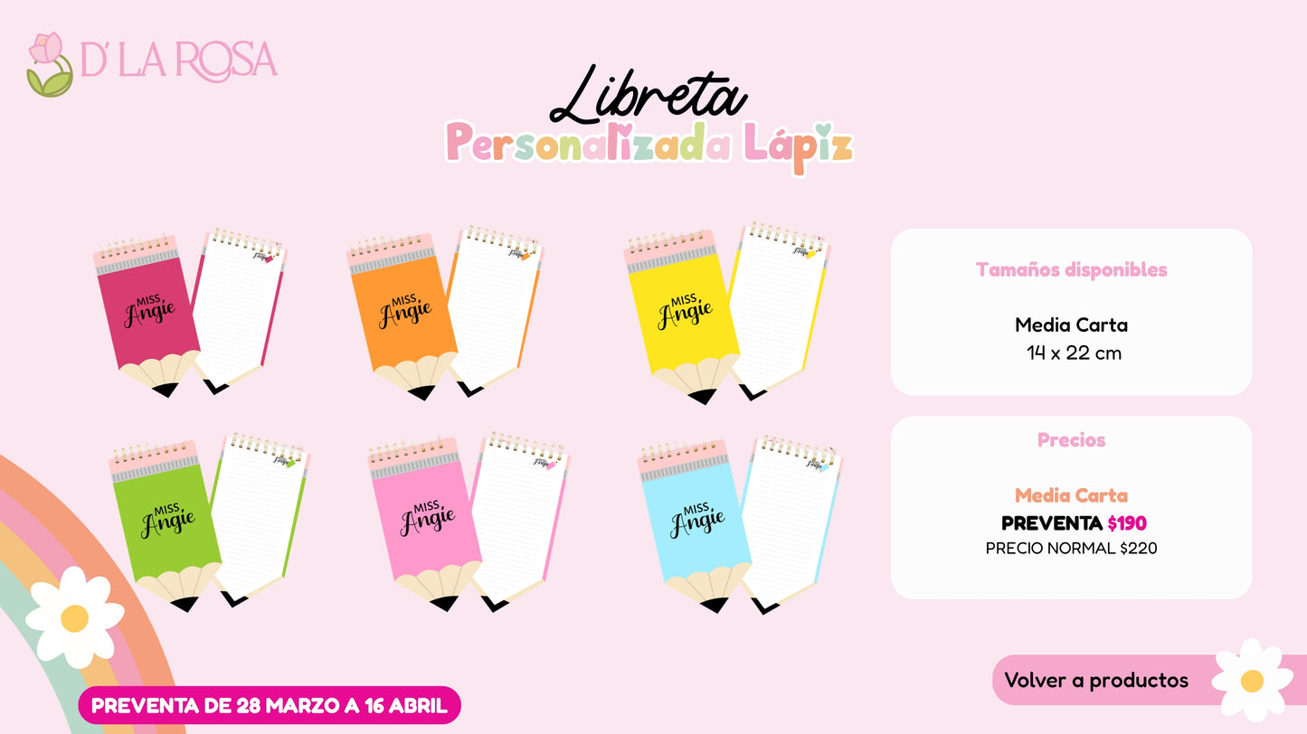 Libreta Lápiz