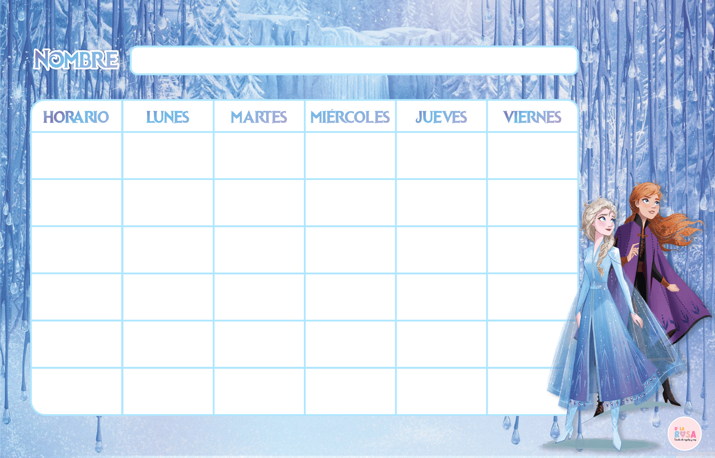 Horario de clase Frozen - Free