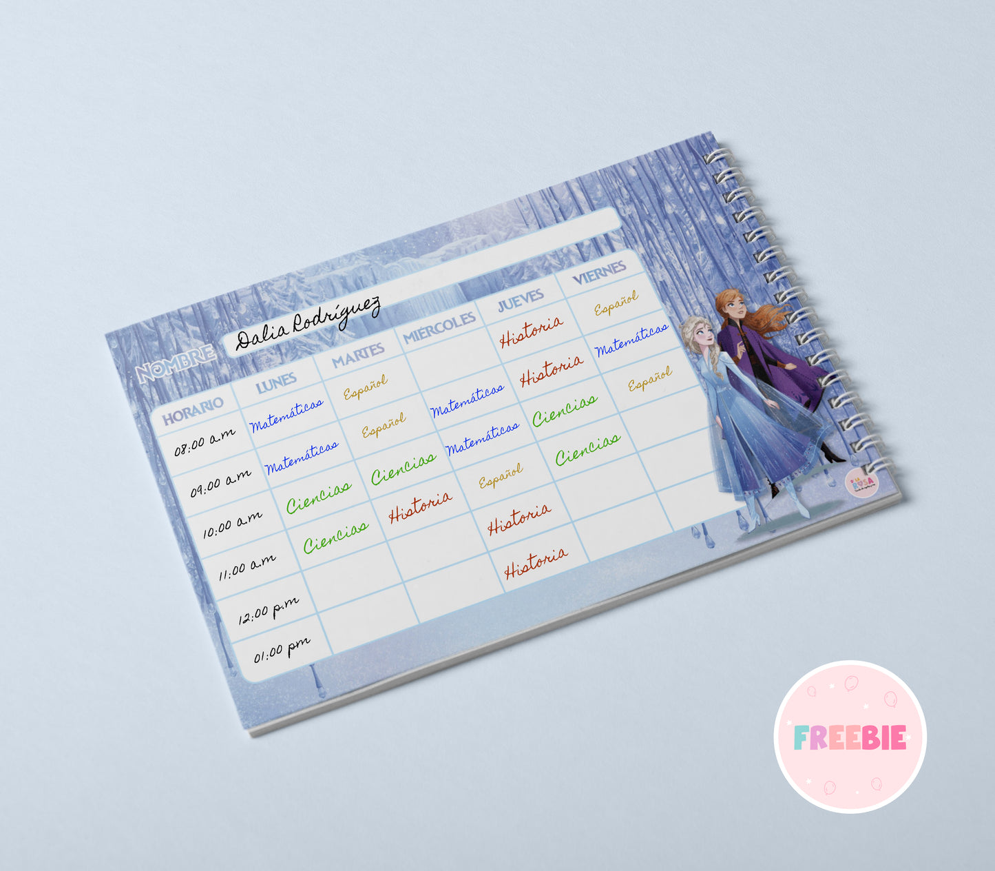 Horario de clase Frozen - Free