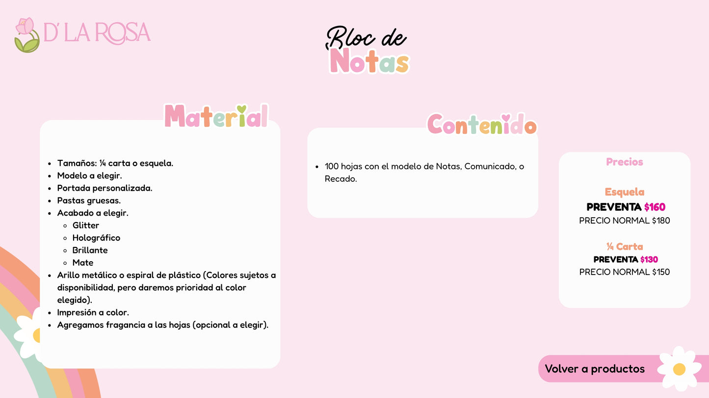 Bloc de notas sencillo