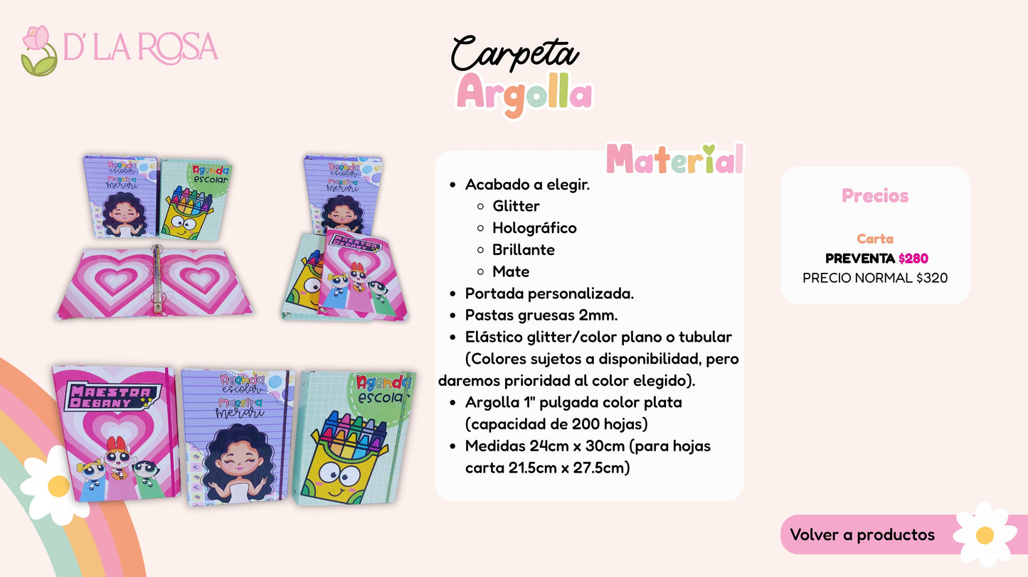 Carpeta Argolla Carta