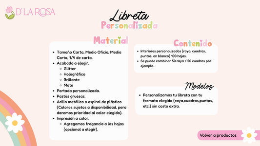 Libreta personalizada