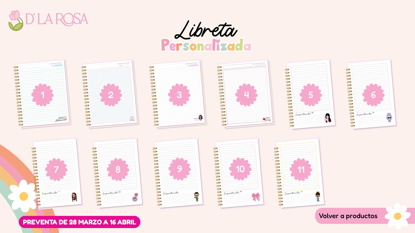 Libreta personalizada
