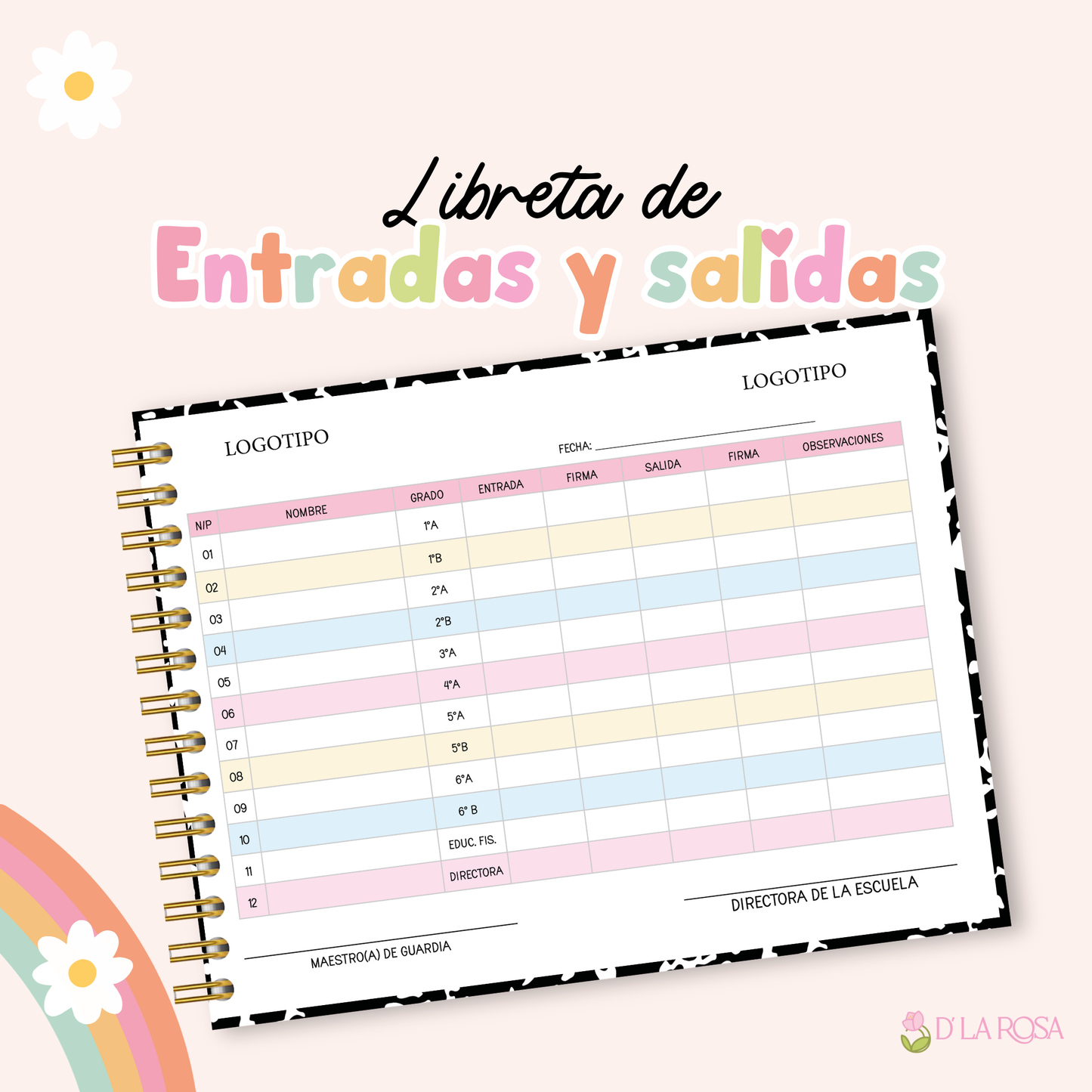 Libreta entradas y salidas